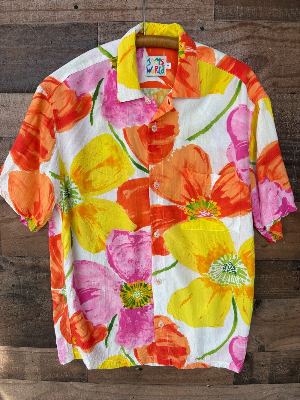 Jams World Short Sleeve Button Up Shirt in Ponzi Print